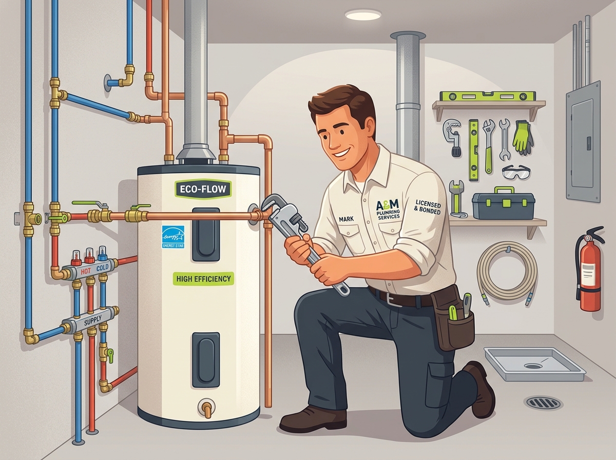 Plumbing — line illustration